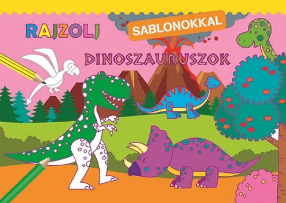 Biztonságos vásárlás Rajzolj sablonokkal - Dinoszauruszok