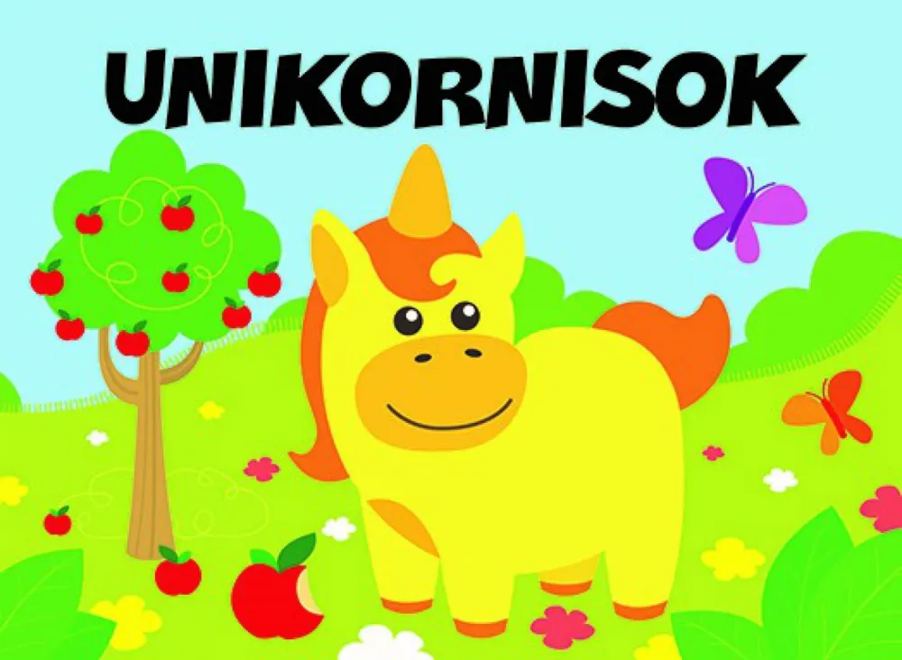Pancsolókönyv szivaccsal - Unikornisok Népszerű