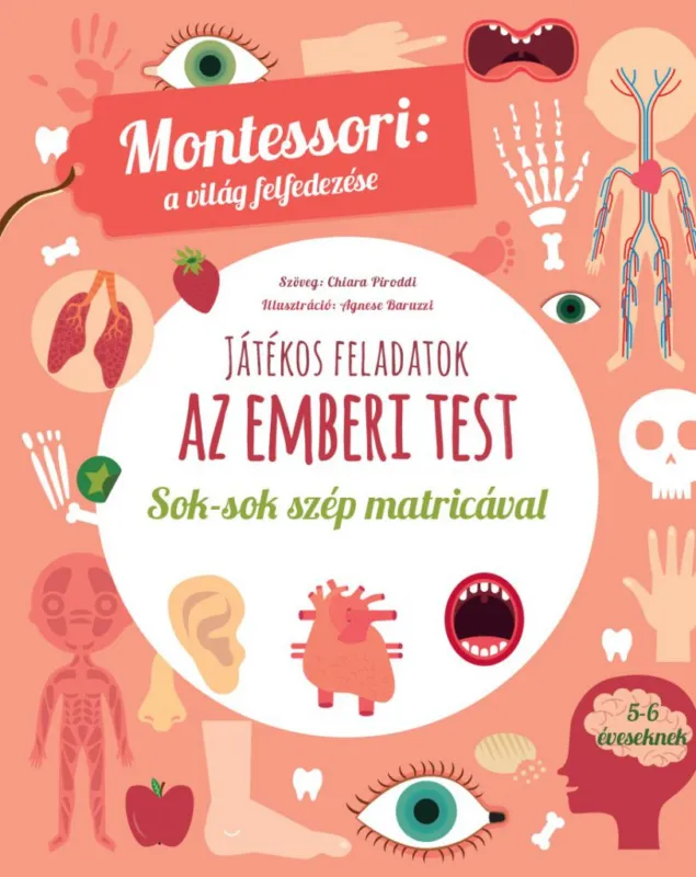 Expressz szállítás Az emberi test - Montessori foglalkoztató füzet 5-6 éveseknek