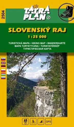 Gyors szállítás TP2504 Szlovák Paradicsom turistatérkép 1:25000