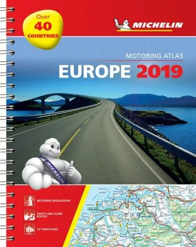 Európa atlasz 2019 - spirál 1136 Michelin Prémium