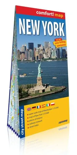 Vásárlói kedvenc New York City Street Map 1:15000, 1:75000 - New York Comfort térkép