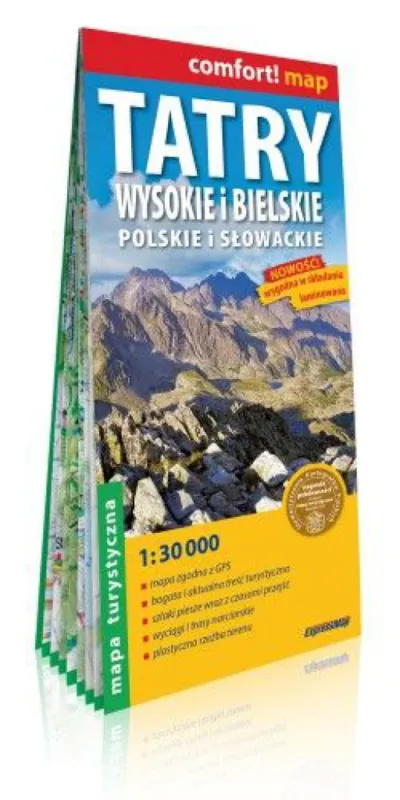 Gyors kiszállítás Magas-Tátra (Wysokie) turistatérkép