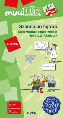 Akciós ár Számtalan fejtörő 2. osztály - MiniLük - Matematikai gondolkodást fejlesztő feladatok