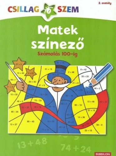 Prémium Matek színező - Számolás 100-ig - Csillagszem 2. osztály