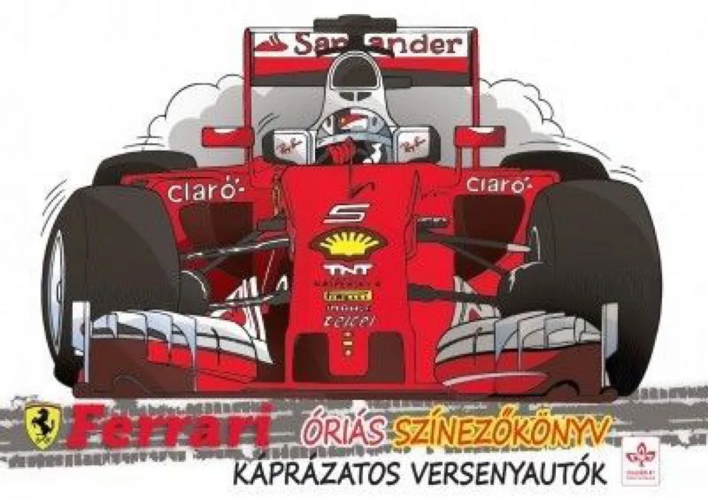 Kedvezmény Káprázatos versenyautók - Ferrari óriás színezőkönyv
