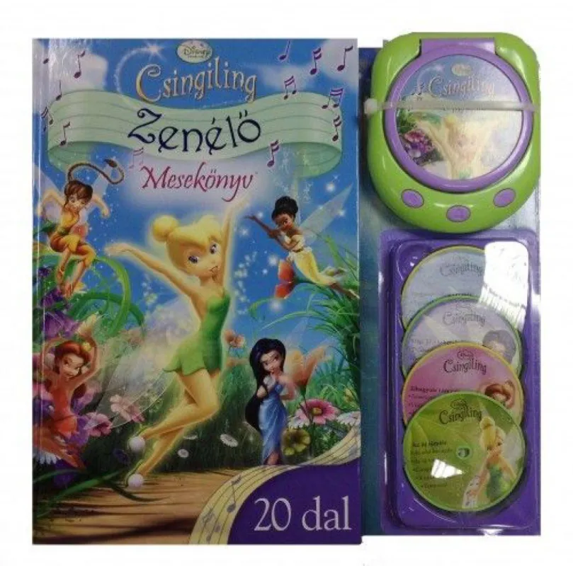 Disney Tündérek - Csingiling Zenélő Mesekönyv - 20 dallal Vásárlói kedvenc