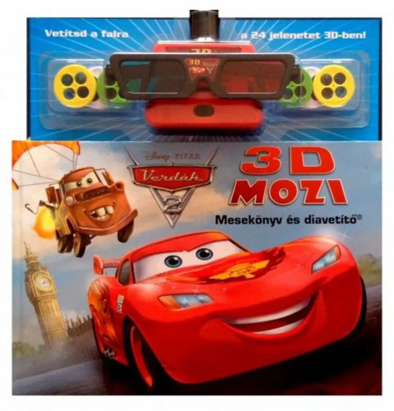Disney Pixar Verdák 2. - 3D Mozi: Mesekönyv és diavetítő Szuper ajánlat