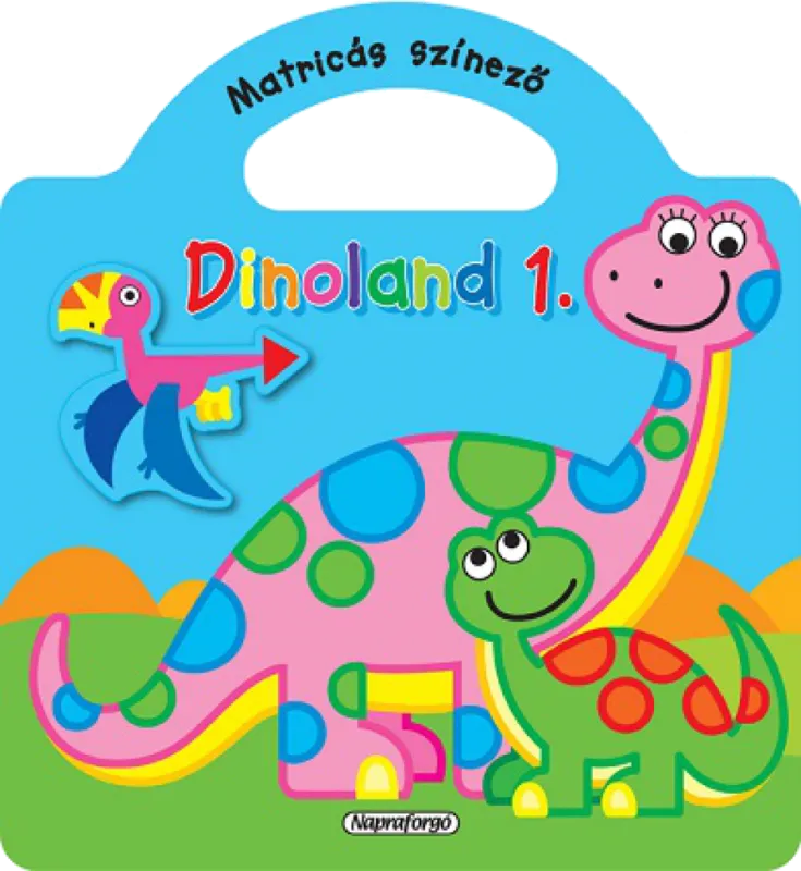 Dinoland - 1. Kék - Matricás színező Vásárlói kedvenc
