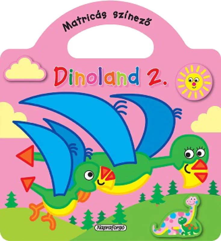Dinoland - 2. Rózsaszín - Matricás színező Biztonságos vásárlás