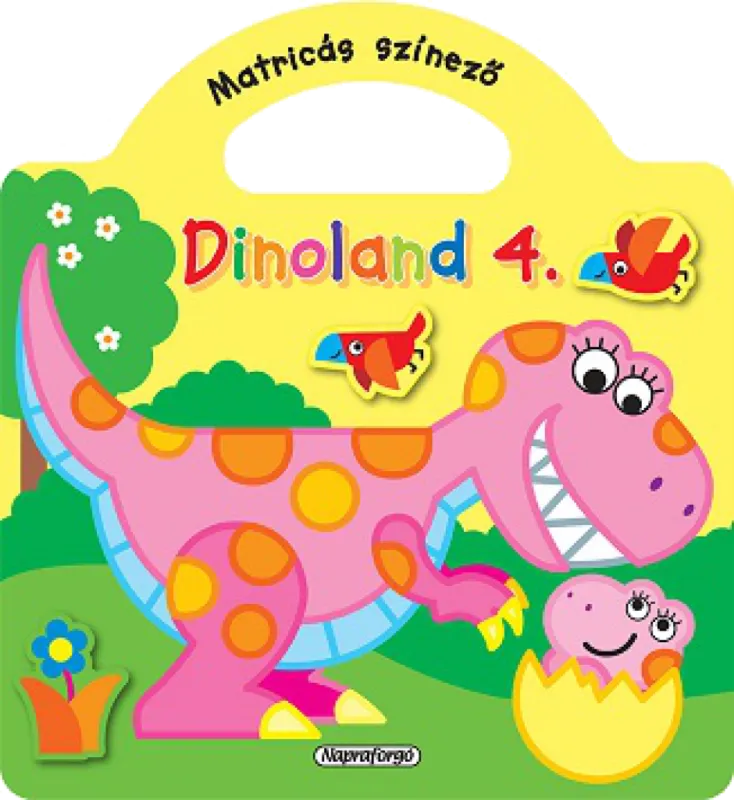 Dinoland - 4. Sárga - Matricás színező Különleges ajánlat