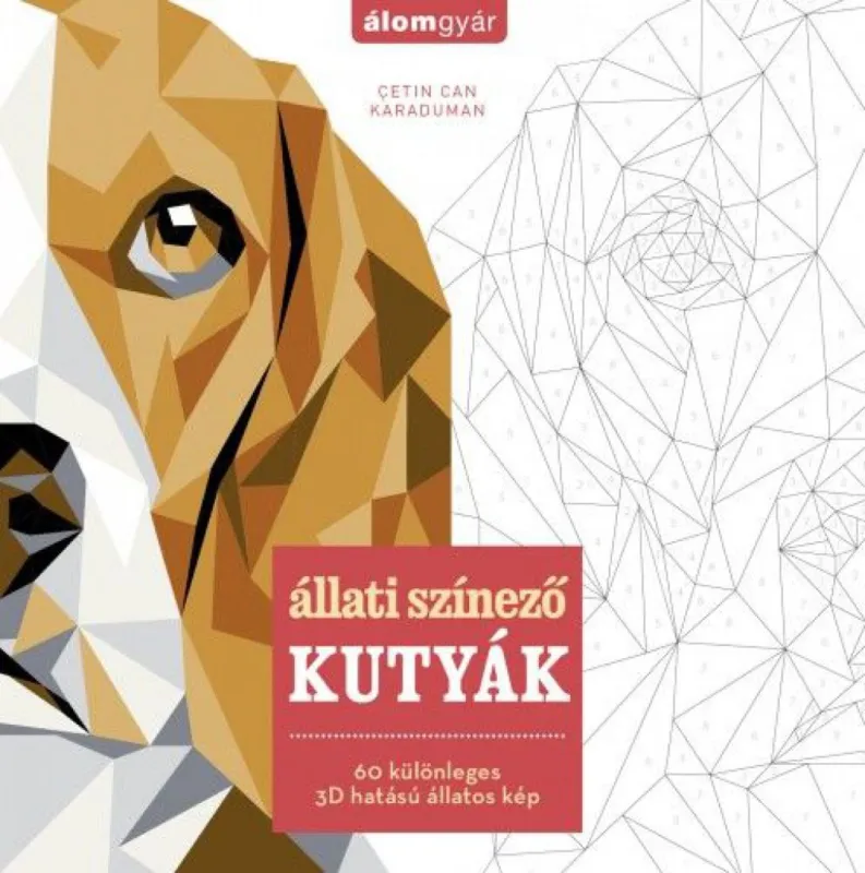 Állati színező - Kutyák - 60 különleges 3D hatású állatos kép Biztonságos vásárlás