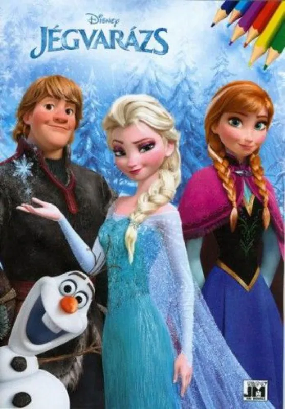 Végkiárusítás Disney Jégvarázs A4 kifestő