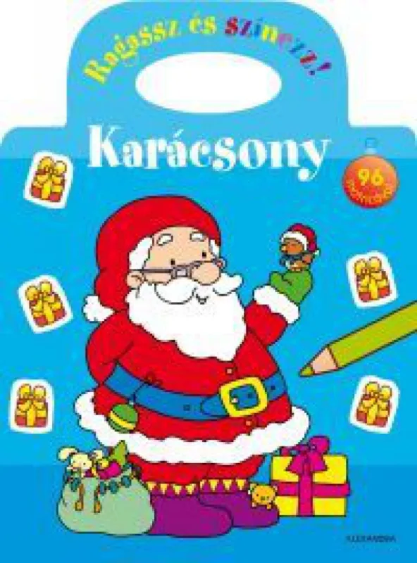 Karácsony - Ragassz és színezz! 96 matricával Újdonság