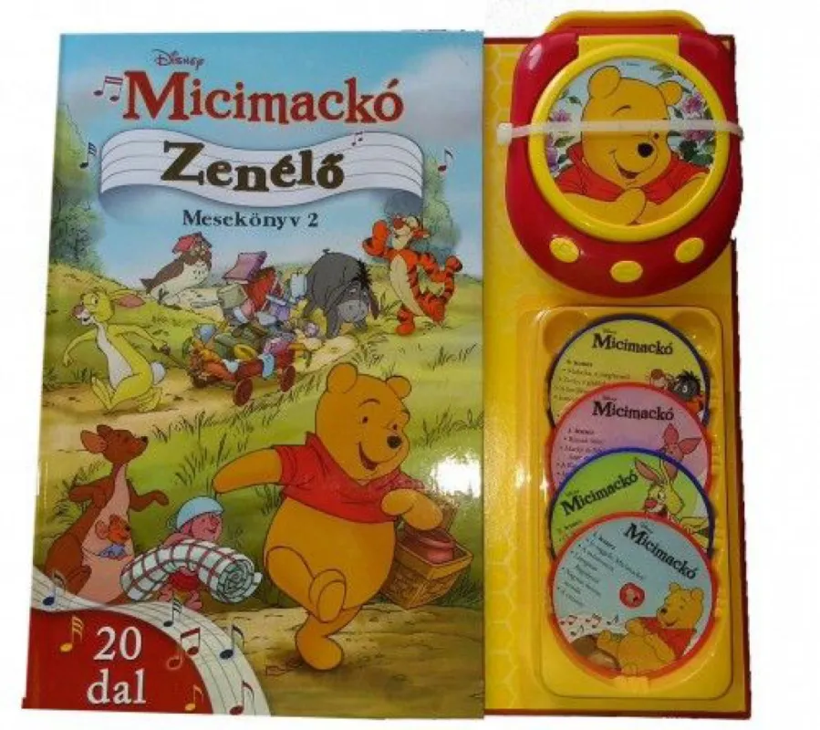 Kedvezményes ár Micimackó - Zenélő mesekönyv 2. - 20 dallal