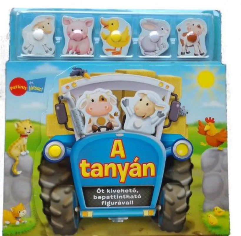 Pattints és játssz! - A tanyán - 5 kivehető és bepattintható figurával Árcsökkenés