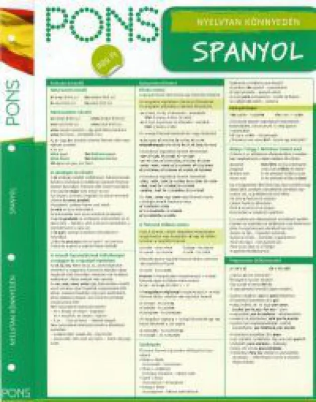 Nyelvtan könnyedén - Spanyol - PONS Utolsó esély