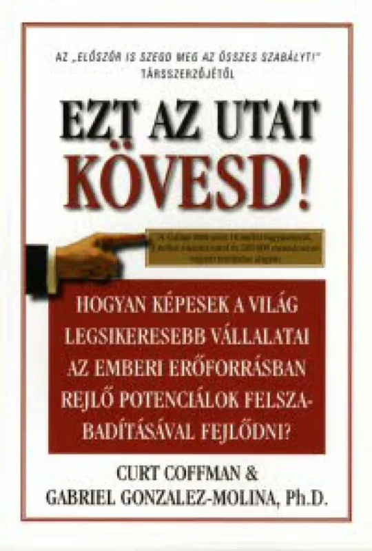 Szuper akció Ezt az utat kövesd! - Hogyan képesek a világ legsikeresebb vállalatai az emberi erőforrásban rejlő potenciálok felszabadításával fejlődni?
