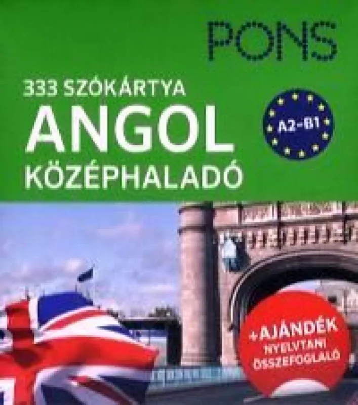 333 szókártya - Angol középhaladó A2-B1 - PONS Szuper akció