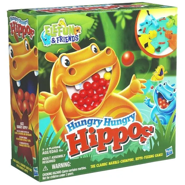 Népszerű Hungry Hungry Hippos társasjáték