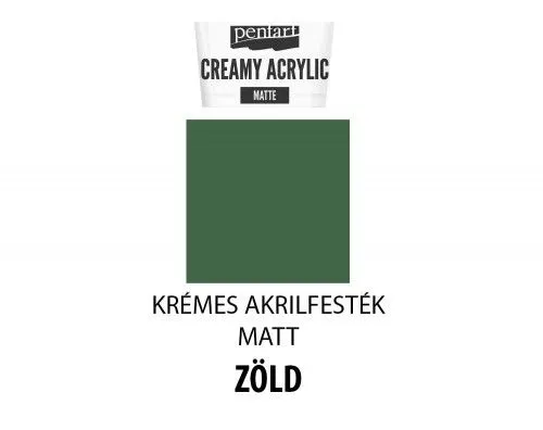Krémes matt akrilfesték, 60ml, zöld Gyors kiszállítás