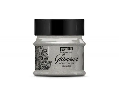 Glamour metál akrilfesték 50ml platinum Azonnali szállítás