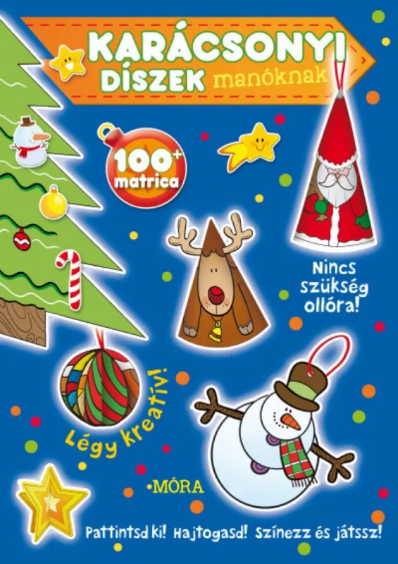 Alacsony ár Karácsonyi díszek manóknak - matricás foglalkoztatókönyv
