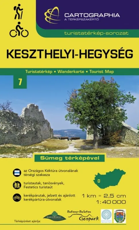 Keszthelyi-hegység turistatérkép Kedvezmény