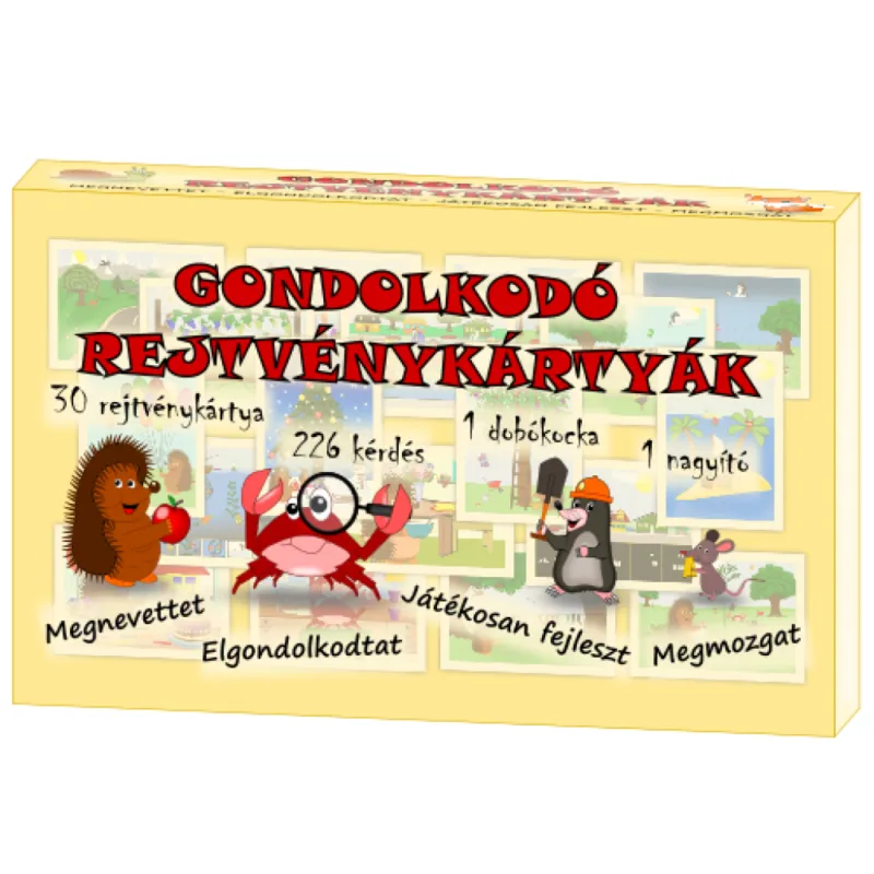 Gondolkodó rejtvénykártyák - Megnevettet - Elgondolkodtat - Játékosan fejleszt - Megmozgat Olcsóbb