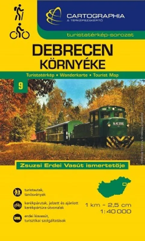 Vedd meg online Debrecen környéke turistatérkép