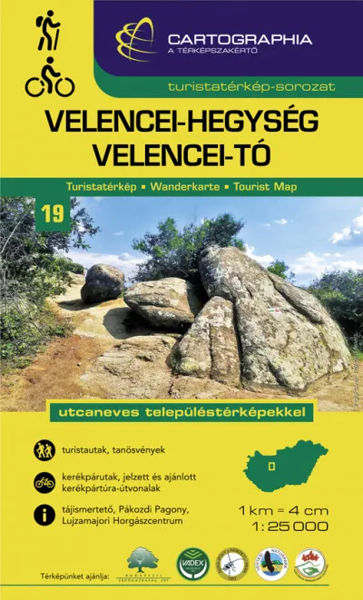 Velencei-hegység, Velencei-tó turistatérkép - Utcaneves településtérképekkel Végkiárusítás