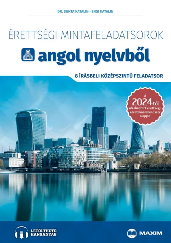 Érettségi mintafeladatsorok angol nyelvből (8 írásbeli középszintű feladatsor) - online hanganyaggal - 2024-től érvényes Akció