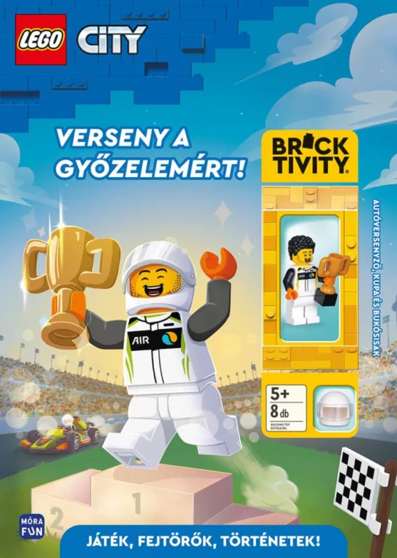 Outlet Lego City - Verseny a győzelemért - Autóversenyző, kupa és bukósisak