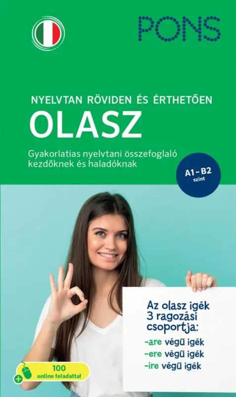 Azonnali szállítás PONS Nyelvtan röviden és érthetően - Olasz - A1-B2 szint