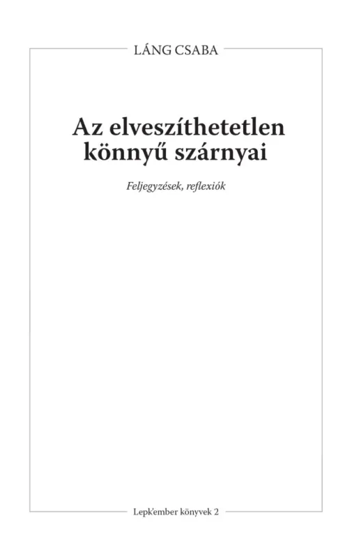 Az elveszíthetetlen könnyű szárnyai Végkiárusítás