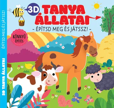 Olcsó 3D Tanya állatai - Építsd meg és játssz!