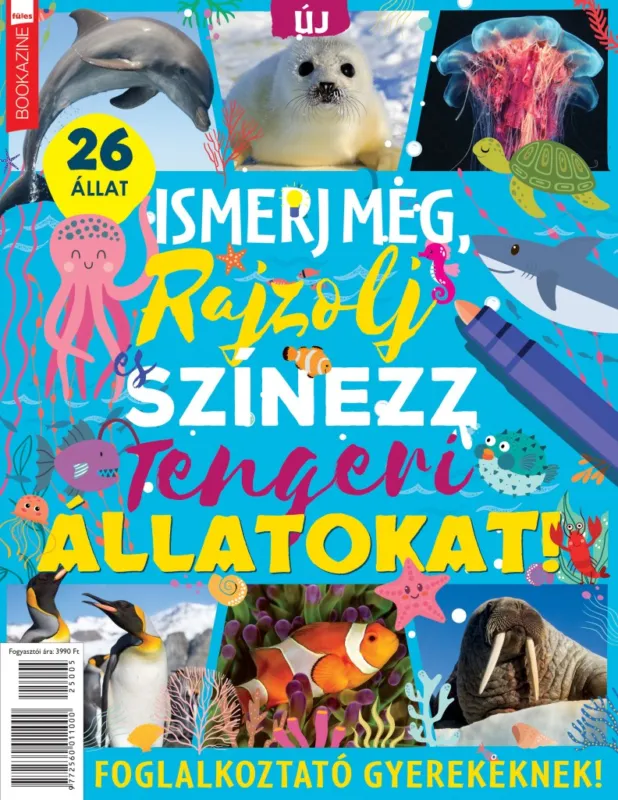 Füles Bookazine - Ismerj meg, színezz... tengeri állatokat Exkluzív ajánlat