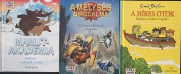 Prémium Mamutakadémia + A mélység birodalma (Sumarai kaland) + A híres ötök (Kaland a Kirrin-szigeten) (3 mű)