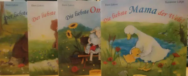 4 db mesekönyv, lapozó: Die liebste Mama der Welt! + Die liebste Oma der Welt! + Der liebste Papa der Welt! + Der liebste Opa der Welt! Azonnal elérhető