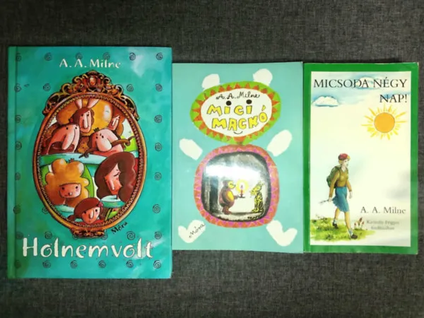(3db) Milne ifjúsági könyvcsomag: Micimackó - Micimackó kuckója / Micsoda négy nap! / Holnemvolt Olcsó