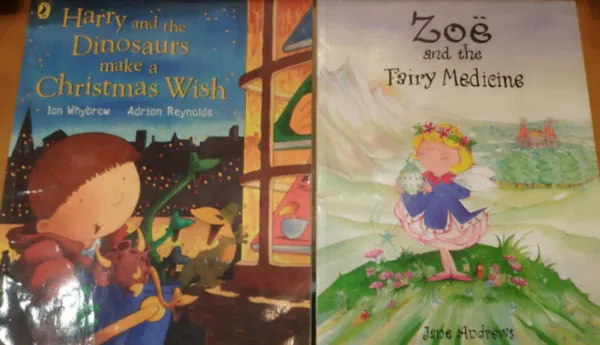 Vedd meg online 2 db mesekönyv: Harry and the Dinosaurs make a Christmas Wish + Zoe and the Fairy Medicine