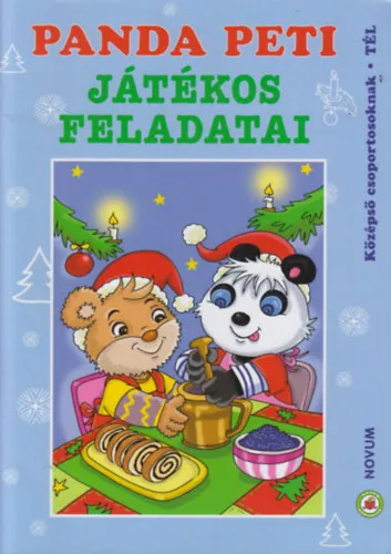 Olcsóbb Panda Peti játékos feladatai - Középső csoportosoknak (Tél)