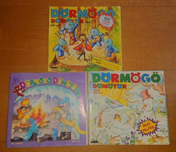 Kedvezmény 3 db Dörmögő Dömötör: 1991/ január; 1995/ szeptember; 1996/ március