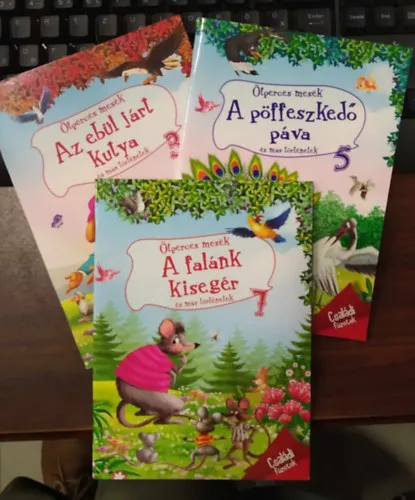 3 db Ötperces mesék: A falánk kisegér és más történetek+A pöffeszkedő páva és más történetek+Az ebül járt kutya és más történetek Szuper ajánlat