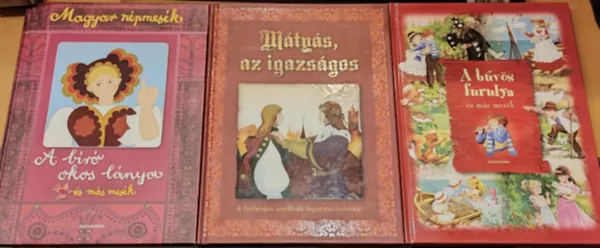 Szuper ajánlat 3 db Alexandra kiadó, nagy alakú mesekönyv: A bíró okos lánya (Magyar népmesék); A bűvös furulya és más mesék; Mátyás, az igazságos (A furfangos uralkodó legendás krónikái)