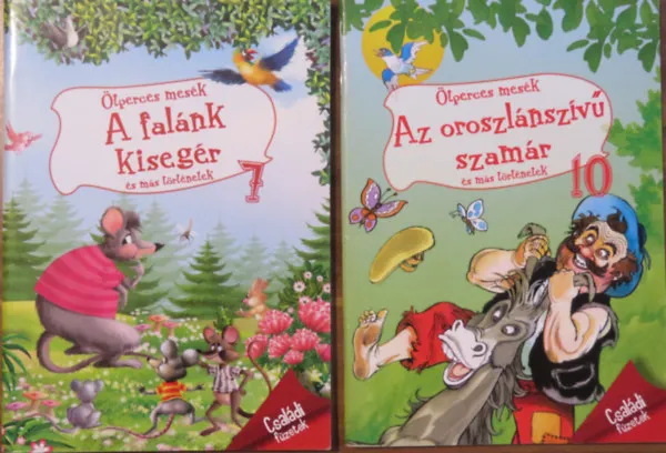 2 db Ötperces mesék füzet: A falánk kisegér; Az oroszlánszívű szamár Legnépszerűbb