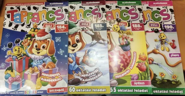 Végkiárusítás 4 db Tappancs suli (lapszámok a terméklapon, saját fotó)