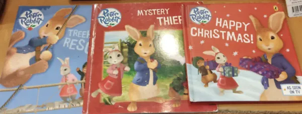3 db Peter Rabbit: Happy Christmas! + Mystery Thief! + Treehouse Rescue! (As seen on TV) Expressz szállítás