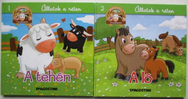 Bestseller 2 db könyv, Hangos történetek a csodatanyáról - A tehén, Állatok a réten - A ló