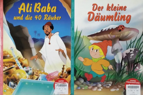 Vedd meg online Ali Baba und die 40 Räuber + Der kleine Däumling (2 füzet)